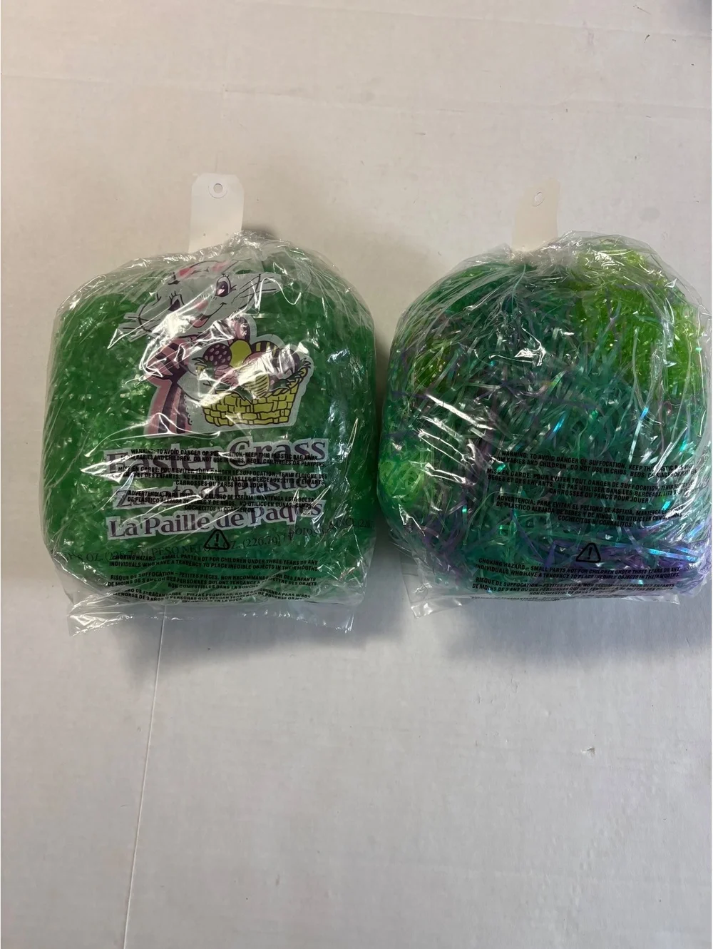 Two bags of Easter grass